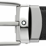 Opasek Horseshoe buckle black/blue 30 mm 128763