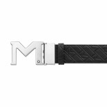 Opasek M buckle black/blue 35 mm reversible ocel 128787