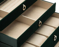 Šperkovnice Zoe Large Jewelry Box tmavě zelená 393012