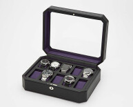 Windsor 10 Piece Watch Box černá a fialová 458403