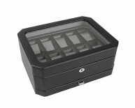 Windsor 10 Piece Watch Box With Drawer černá a šedá 4586029