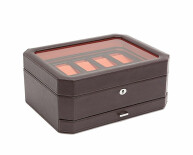 Windsor 10 Piece Watch Box With Drawer hnědá a oranžová 458606