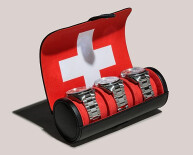 Pouzdro Navigator Triple Watch Roll vlajka Švýcarska 470804