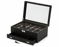 Roadster 10 Piece Watch Box W/ Drawer
 477656