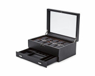 Roadster 10 Piece Watch Box W/ Drawer
 477656