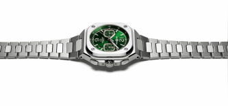 BR 05 Chrono Green Steel BR05CGNSTSST