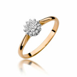 Dámský diamantový prsten ze zlata W401