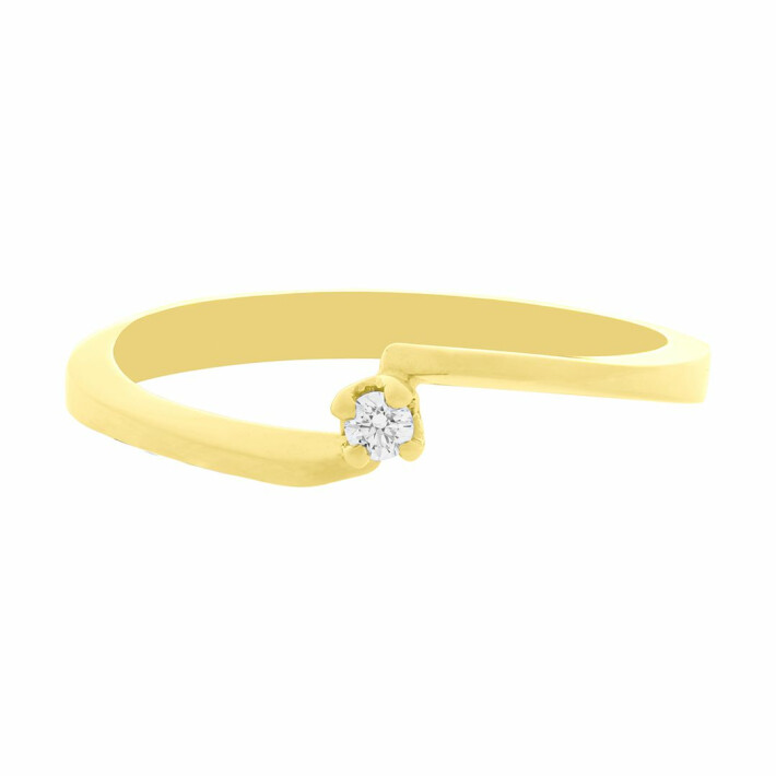 Zásnubní prsten ze zlata s diamantem 13ZP2001269C