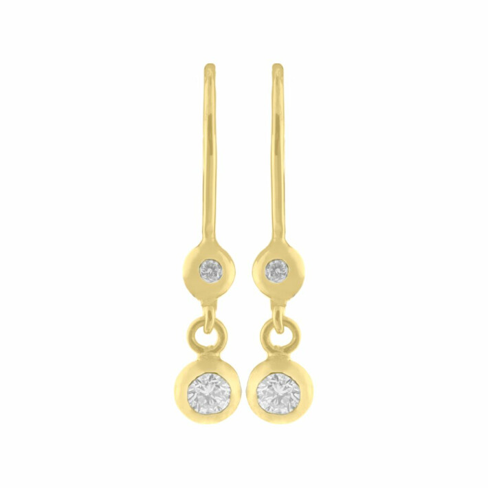 Zlaté náušnice s diamanty Altman Diamond 13ZP2100042B