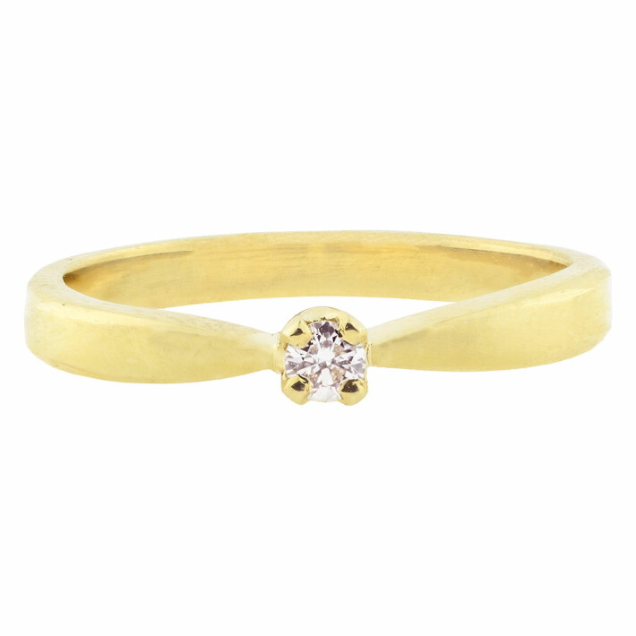 Zásnubní prsten ze zlata s diamantem 21ZP2001924F