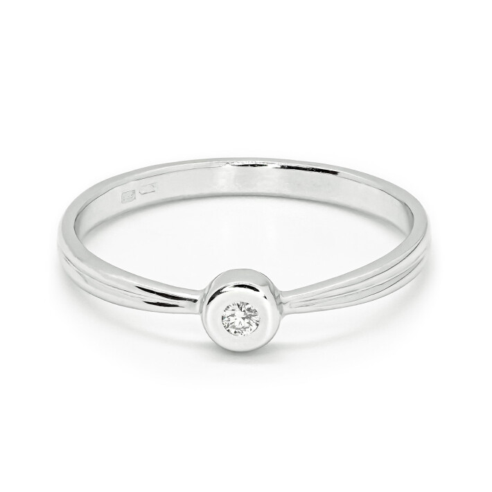 Zásnubní prsten z bílého zlata s diamantem 21ZP2500920C
