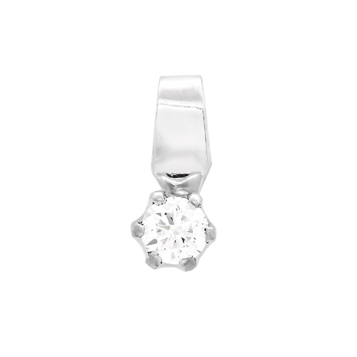 Přívěsek z bílého zlata s diamantem  21ZP2501704HB