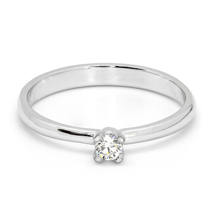 Zásnubní prsten z bílého zlata s diamantem 21ZP2502718DB