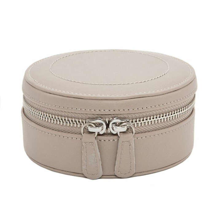 Šperkovnice Sophia Round Zip Case béžová norková 392321