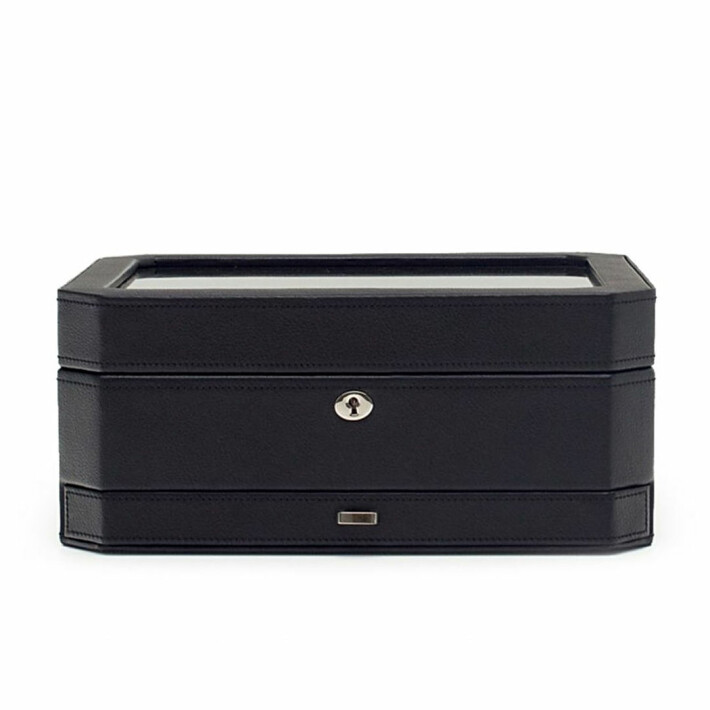 Windsor 10 Piece Watch Box With Drawer černá a šedá 4586029