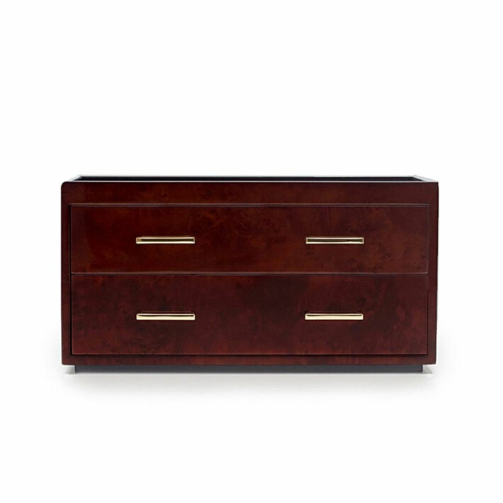 Meridian Two Drawer Valet Burlwood 460310