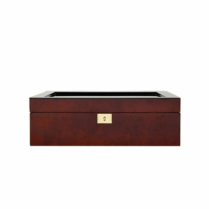 Savoy 10 Piece Watch Box Burlwood 461610