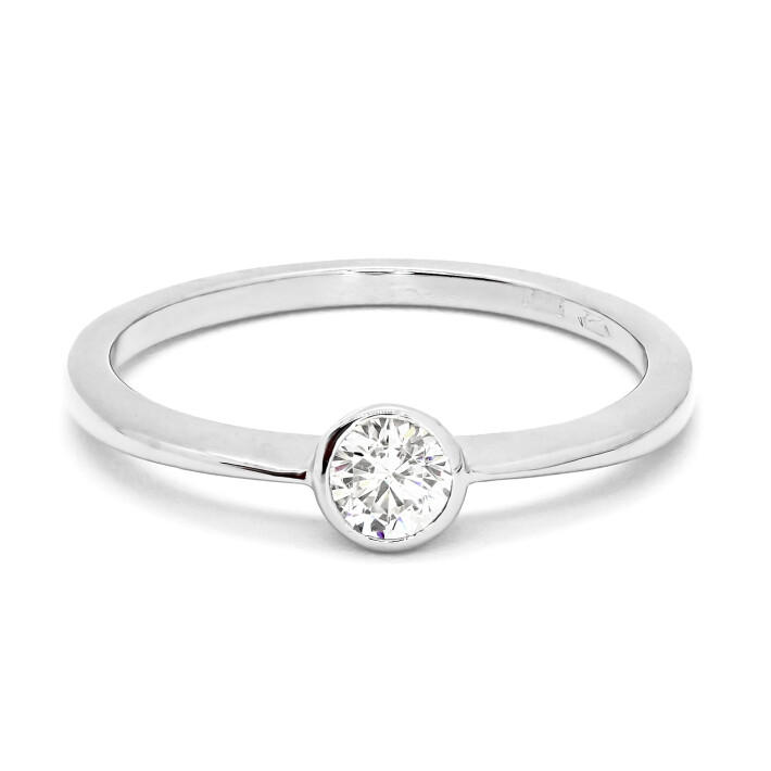 Prsten z bílého zlata se zirkonem 7452260010110507