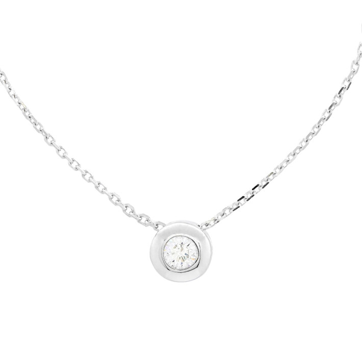 Náhrdelník z bílého zlata s diamantem 7452740010002117