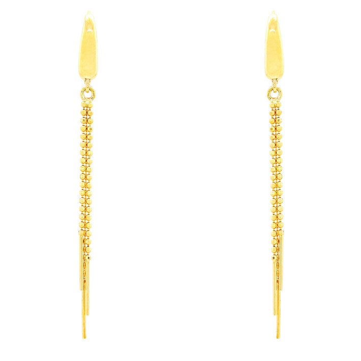 Náušnice ze žlutého zlata - řetízkové 991212390520