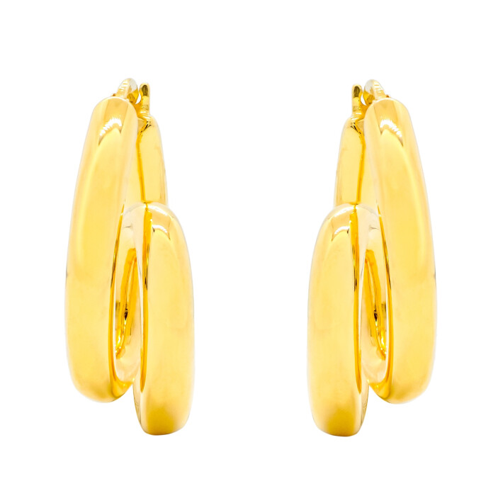 Náušnice ze žlutého zlata ve tvaru spirály 99121390460