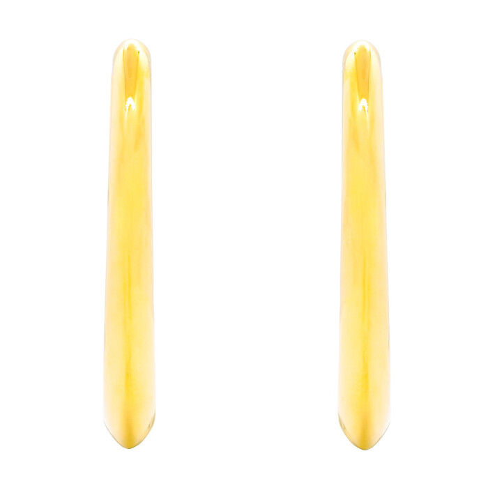 Náušnice ze žlutého zlata - oválné 99121390461