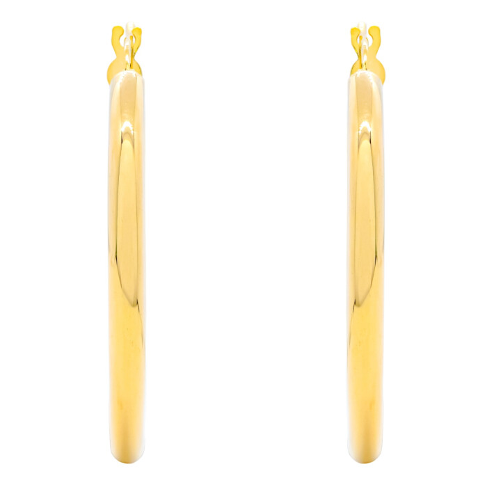 Náušnice ze žlutého zlata - kruhy 99123390466