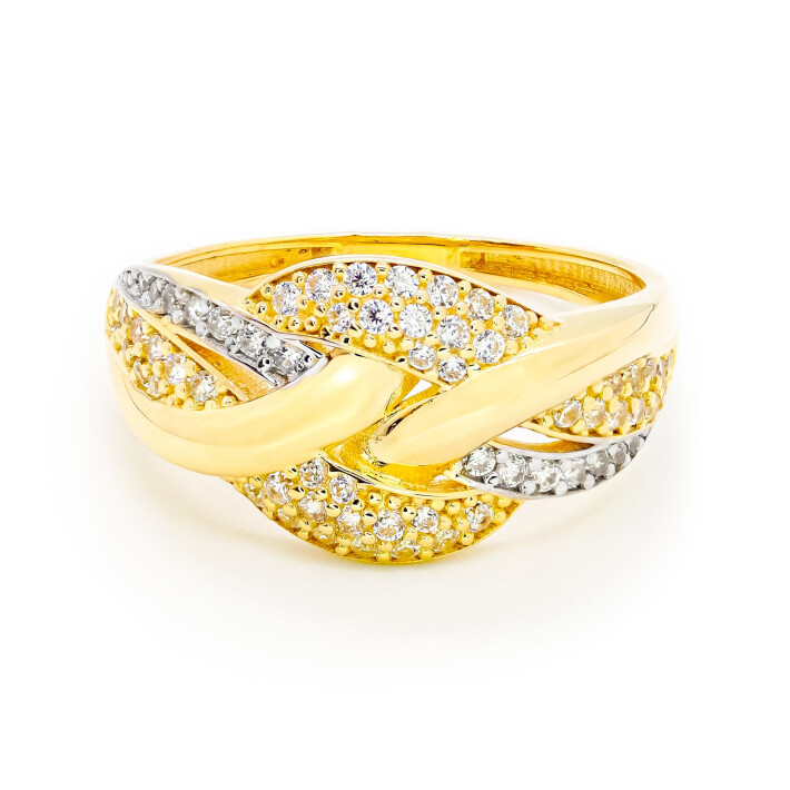 Prsten ze žlutého a bílého zlata 99167390254