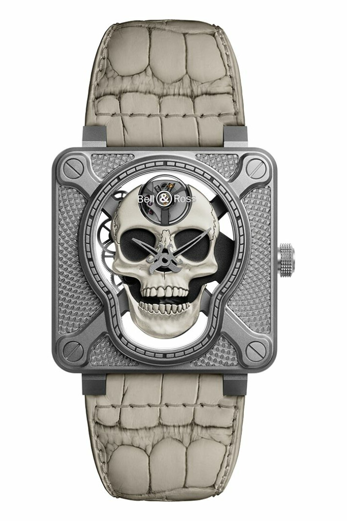 Laughing Skull White BR01SKULLOSKST