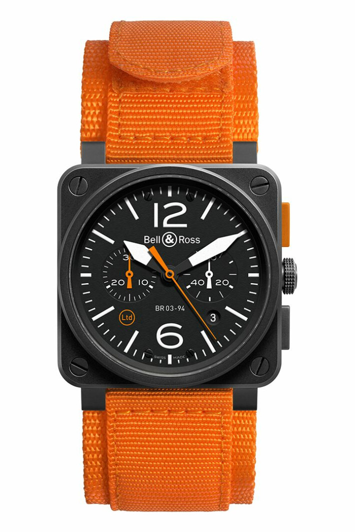 BR 03-94 Carbon Orange Chronograph BR0394OCA