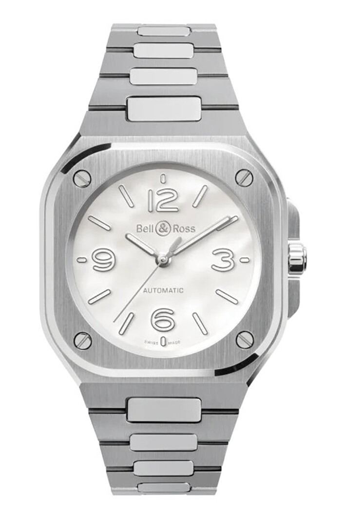 BR-05 36 mm Mother Of Pearl Steel BR05ASMPSTSST