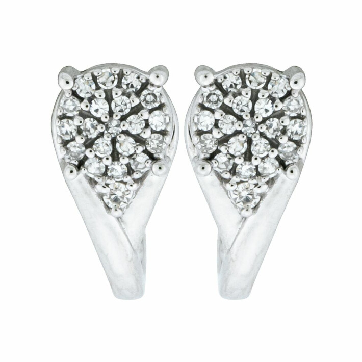 Zlaté náušnice s diamanty E2799W