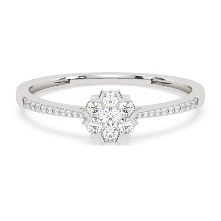 Prsten z bílého zlata s diamanty FR2157525W