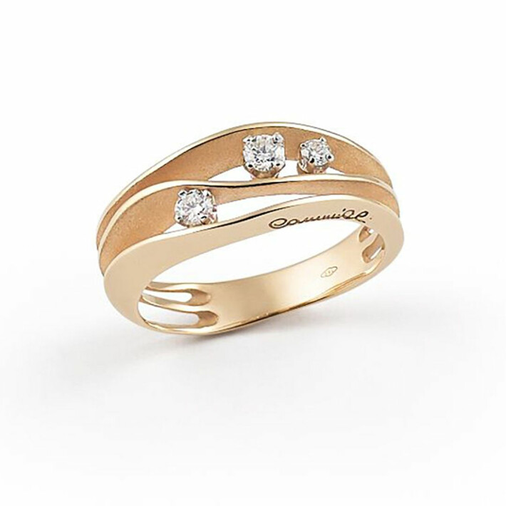 Zlatý prsten s diamanty Annamaria Cammilli Dune GAN2662J