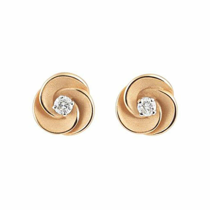 Náušnice s diamanty Annamaria Cammilli Desert Rose GOR3232J