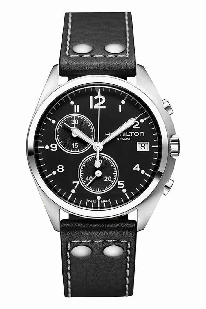 Khaki Aviation Pilot Pioneer Chrono Quartz H76512733