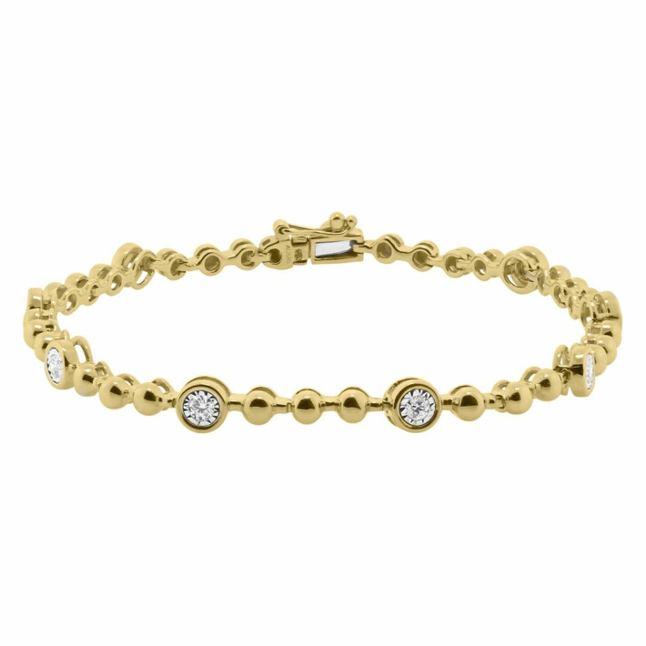 Zlatý náramek Altman Diamond s diamanty KB9570