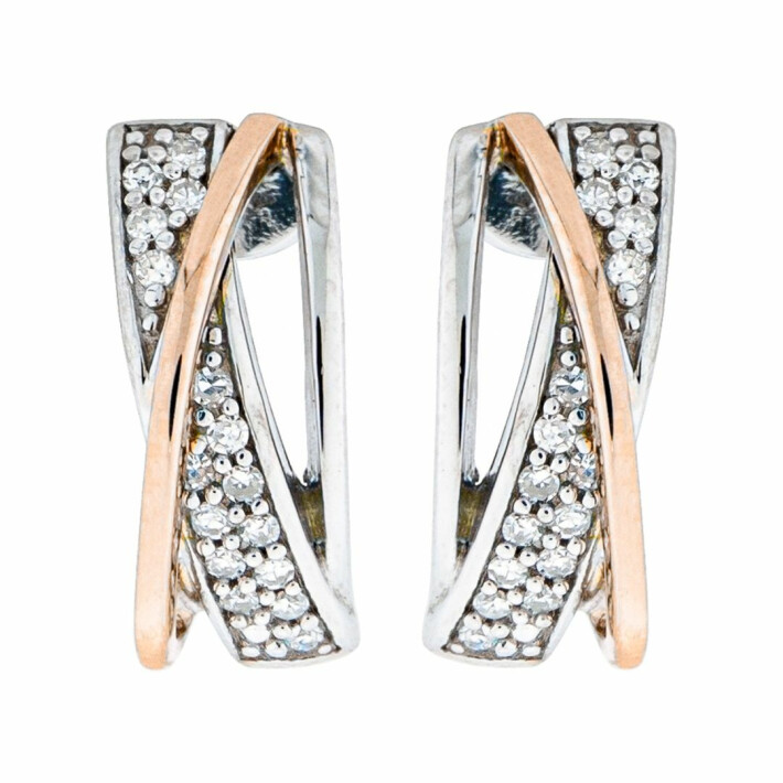 Zlaté náušnice s diamanty Altman Diamond KE051021377
