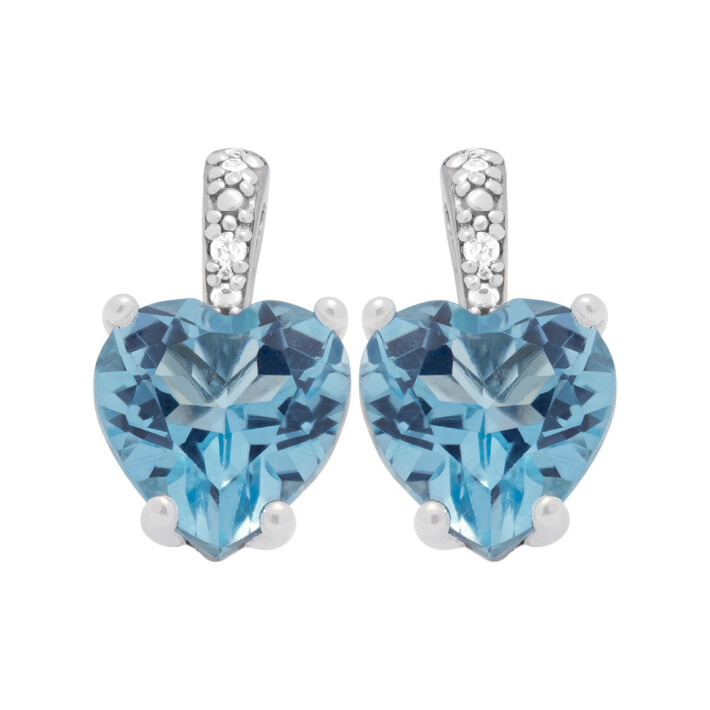 Zlaté náušnice s topazem a brilianty Altman Diamond KE05110917814