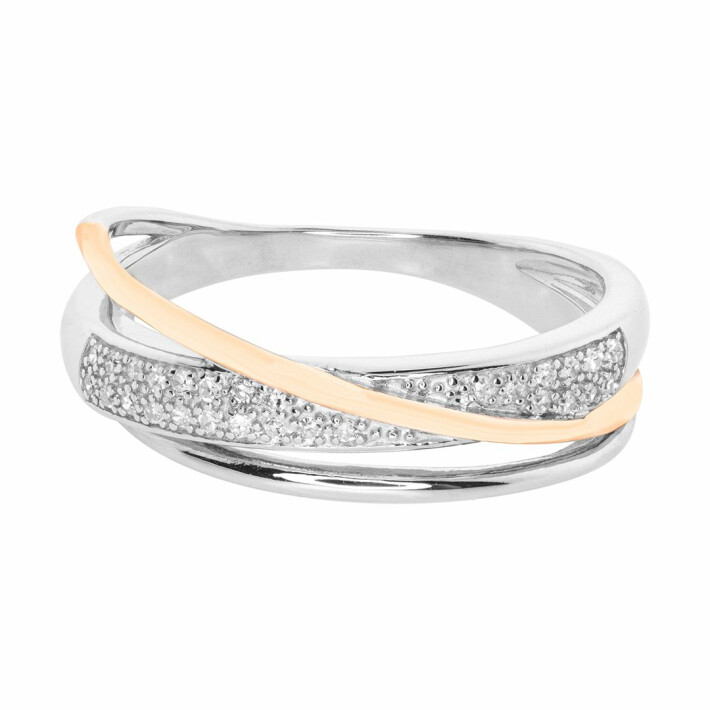 Zlatý prsten s diamanty KR051023176