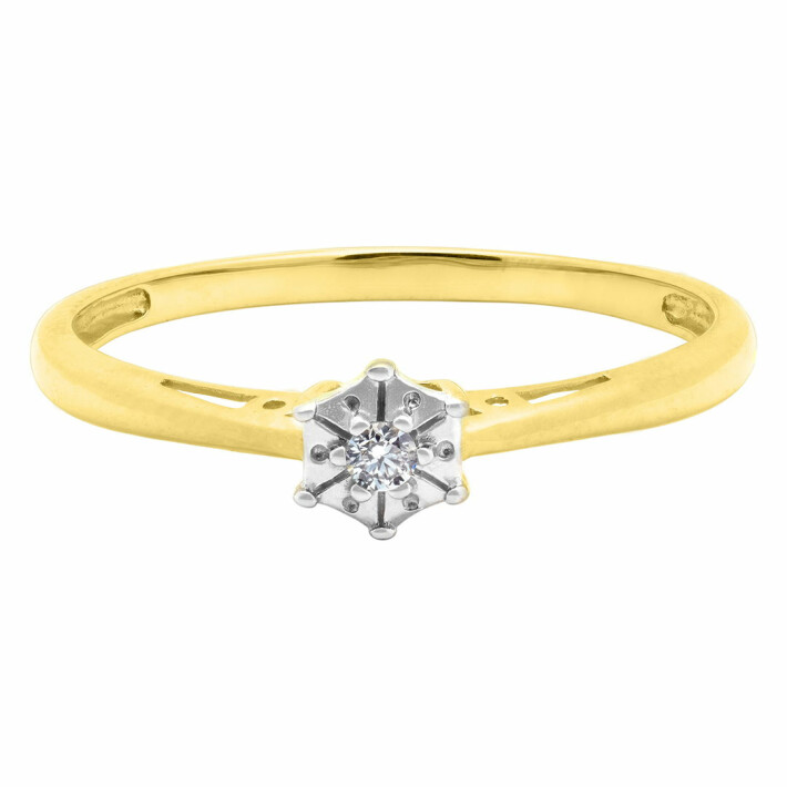Zásnubní prsten ze zlata s diamantem KR05854892