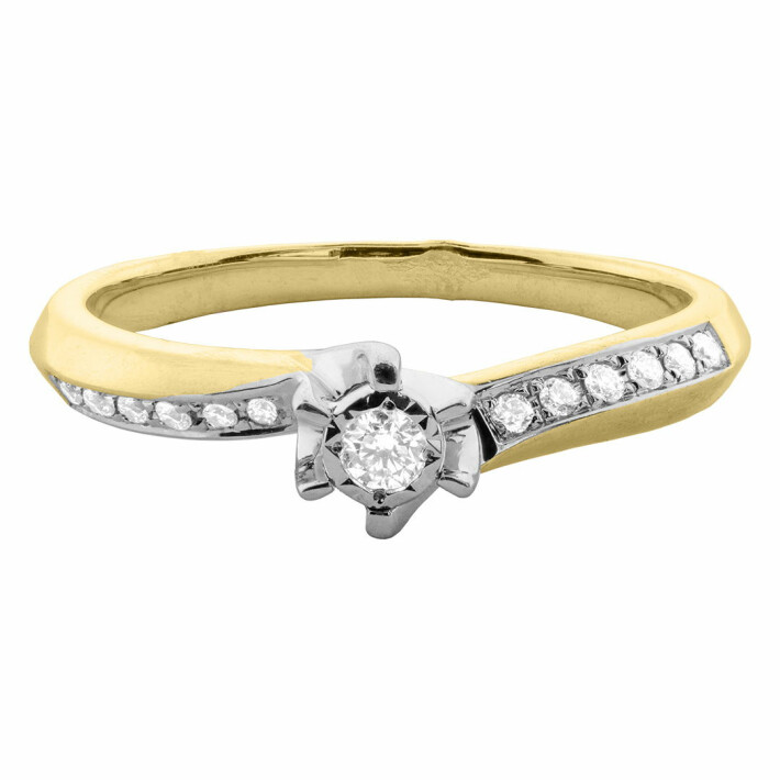 Dámský diamantový prsten ze zlata KR72320Y