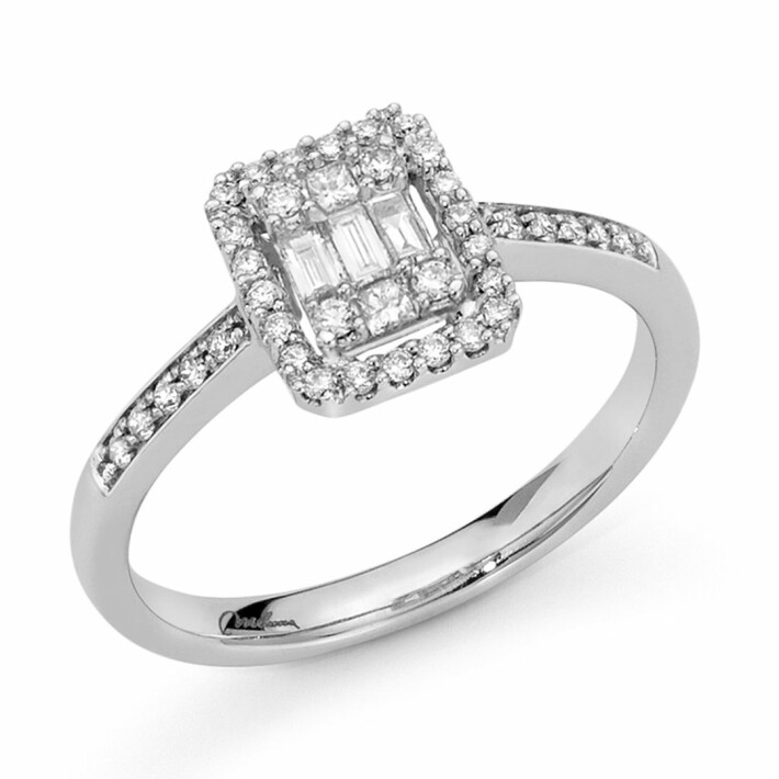 Dámský diamantový prsten z bílého zlata LID3503