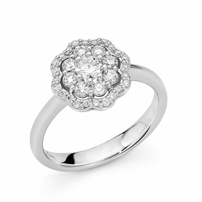 Zlatý prsten s diamanty LID3536