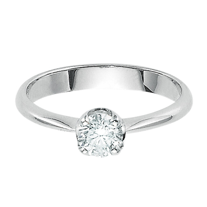 Zásnubní prsten z bílého zlata s diamantem LID5183030G7
