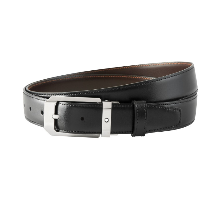 Opasek Rectangular 30 mm Reversible Belt in Leather MB116579