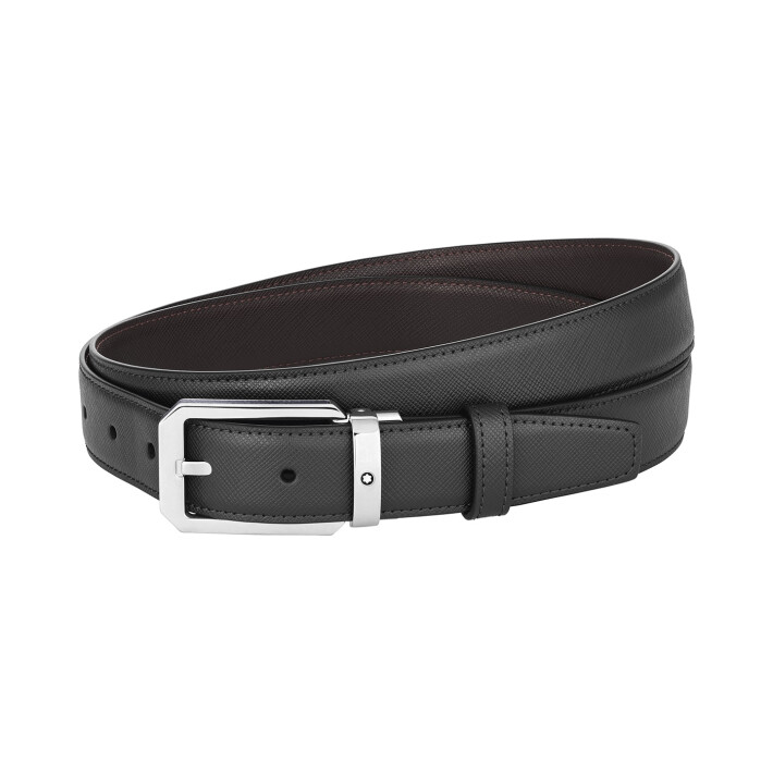 Opasek Rectangular 30 mm Reversible Belt in Leather MB128759