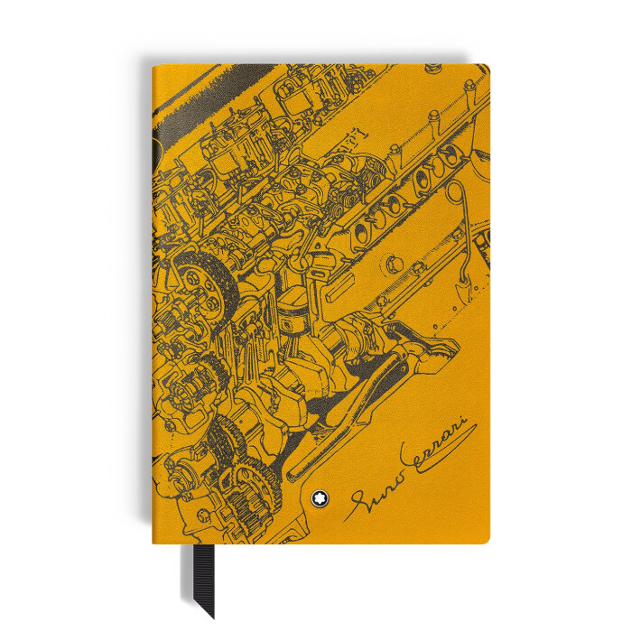 Medium Notebook, Great Characters Enzo Ferrari Special Edition Giallo Modena, Lined Pages MB136440