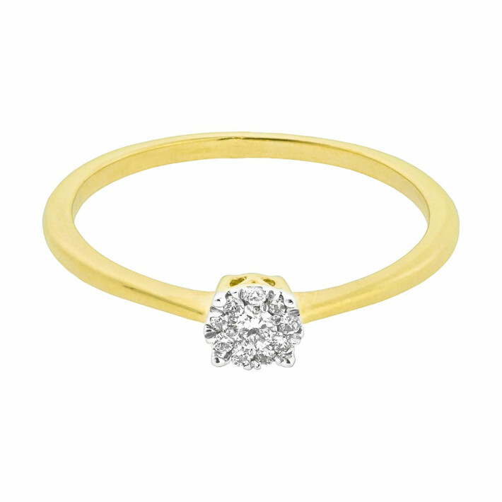 Dámský diamantový prsten ze zlata MR4057Y