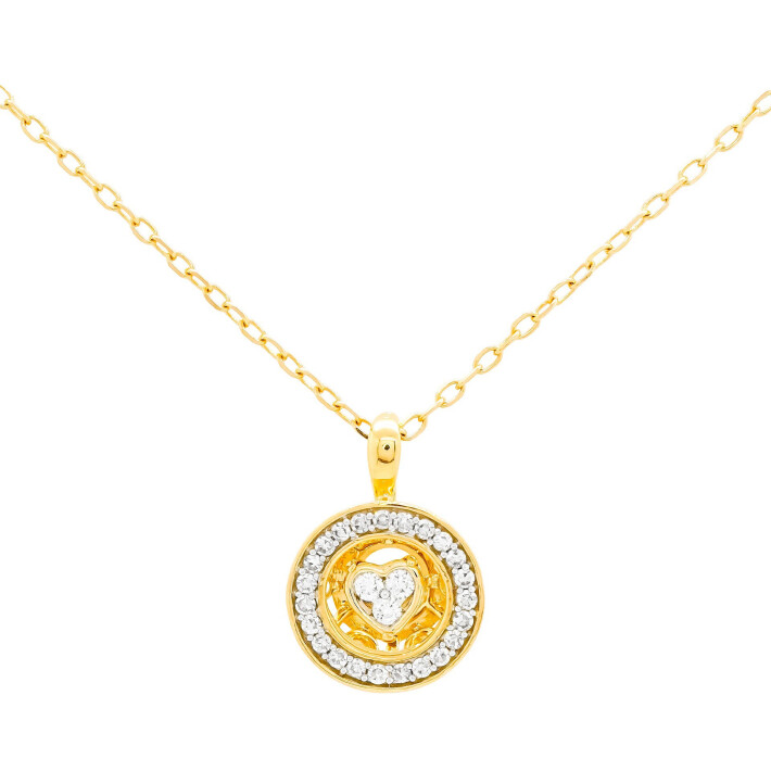 Náhrdelník ze žlutého zlata s diamantem  P473612206A